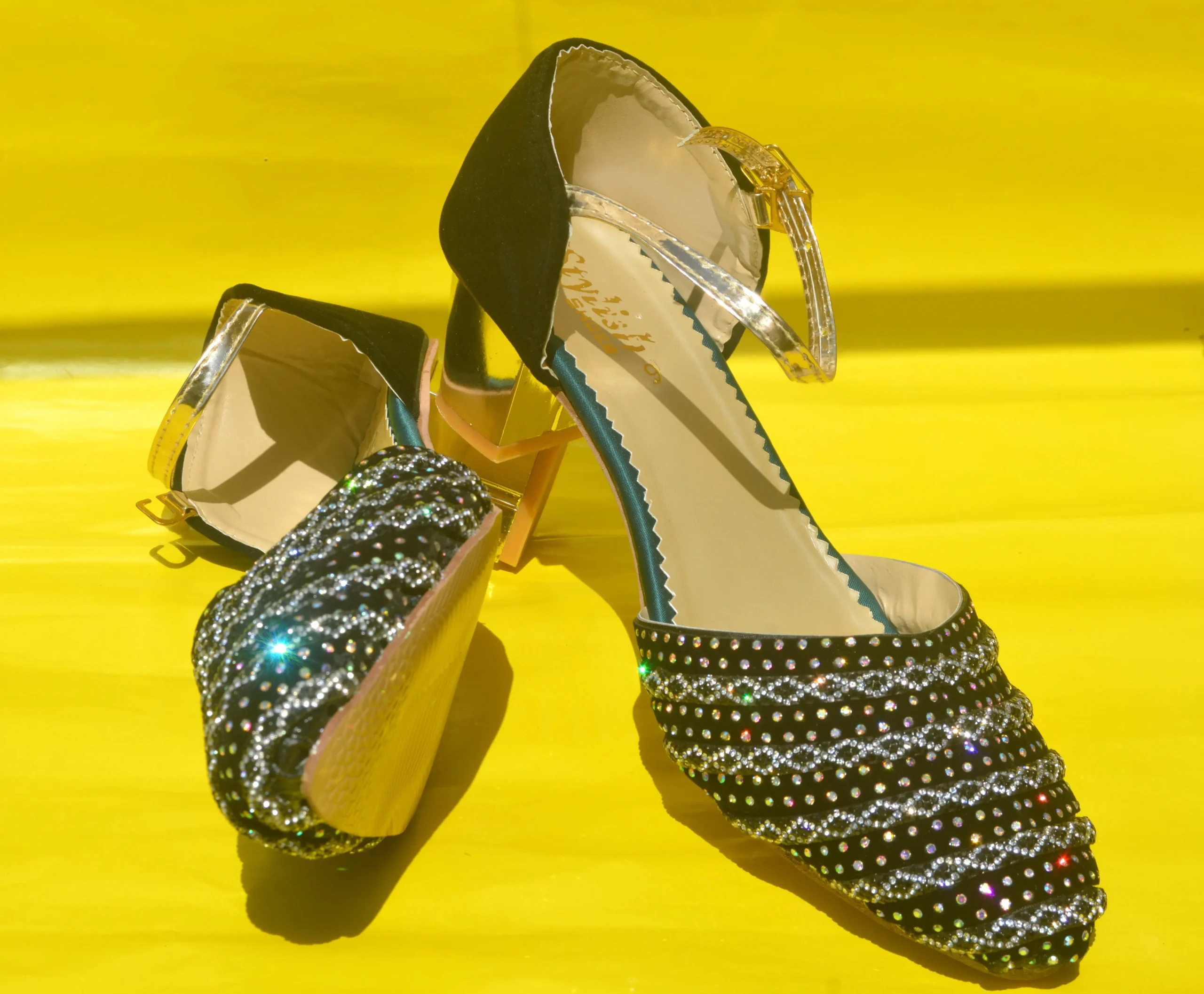 Black Fancy Heel-01 - Image 2